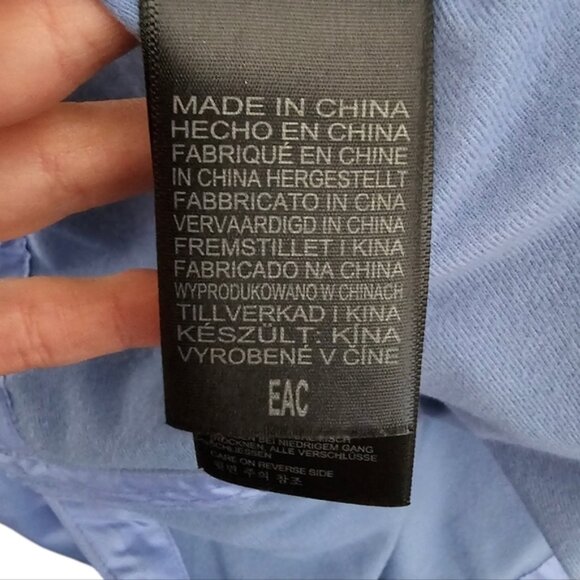 Marmot Ether Girls' Hooded Windbreaker Jacket Periwinkle Large - Picture 8 of 10